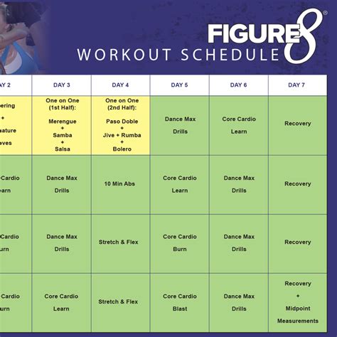 Printable Figure 8 Workout Calendar